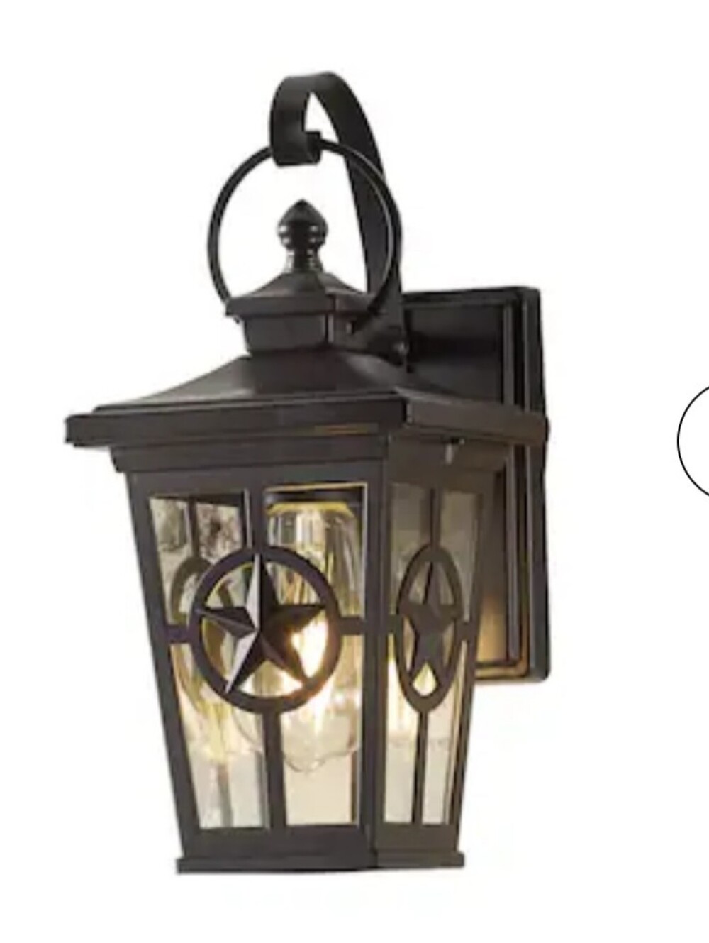 Allen + Roth Amelia 1 -Light 11.80-in H Matte Black Hardwired Outdoor Wall Light